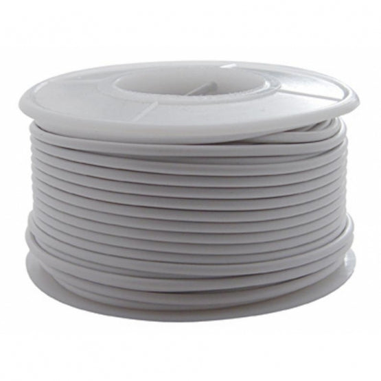 100 Ft. 16 AWG Long Primary Wire Roll - White
