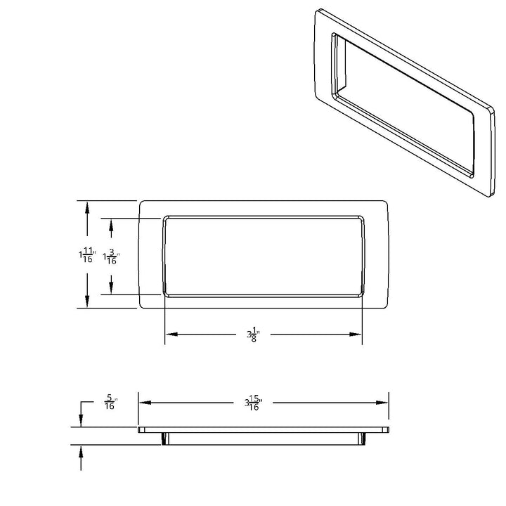 Chrome Dash Storage Pocket Trim for 2018-2023 Freightliner Cascadia