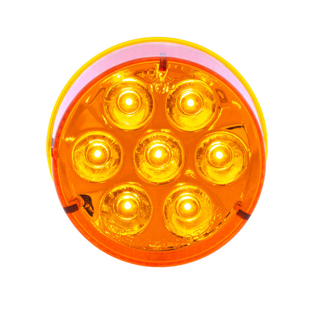 7 LED 2" Round Light (Clearance/Marker) - Amber LED/Amber Lens