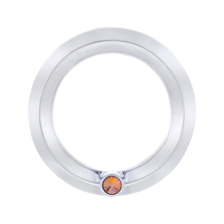 Signature Series Small Gauge Bezel For 2006+ Peterbilt - Copper Crystal