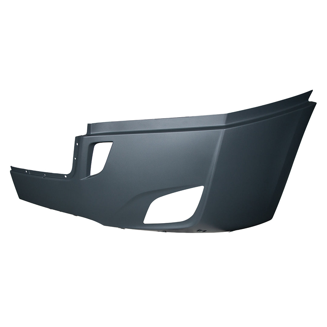 Bumper Cover With Fog Light Opening &amp; Deflector Holes For 2018-2024 FL Cascadia - Driver