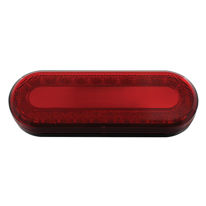 24 LED 6" Oval Mirage Light (Stop, Turn &amp; Tail) - Red LED/Red Lens