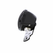 Motorcycle LED Rear Fender Tail Light With Gloss Black Grille Bezel - Red Lens