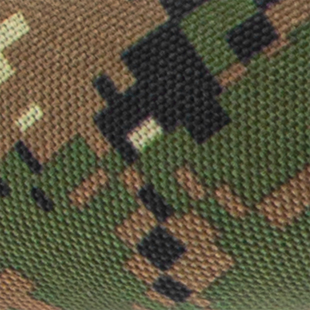 18" Cloth & Suede Camouflage Steering Wheel Cover - Digital Woodland Style