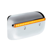 19 LED Rear Headlight Housing Cover For 2008-2023 Peterbilt 389 (Driver)-Amber LED/Lens