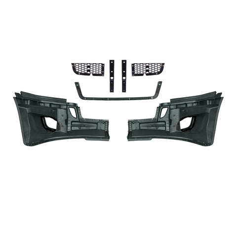 5-Piece Bumper Kit With Fog Light Opening For 2018-2024 Freightliner Cascadia