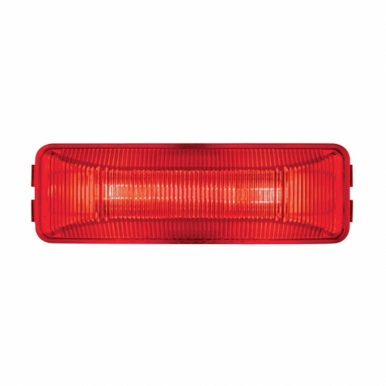 Dual Bulbs Rectangular Light (Clearance/Marker) - Red Lens