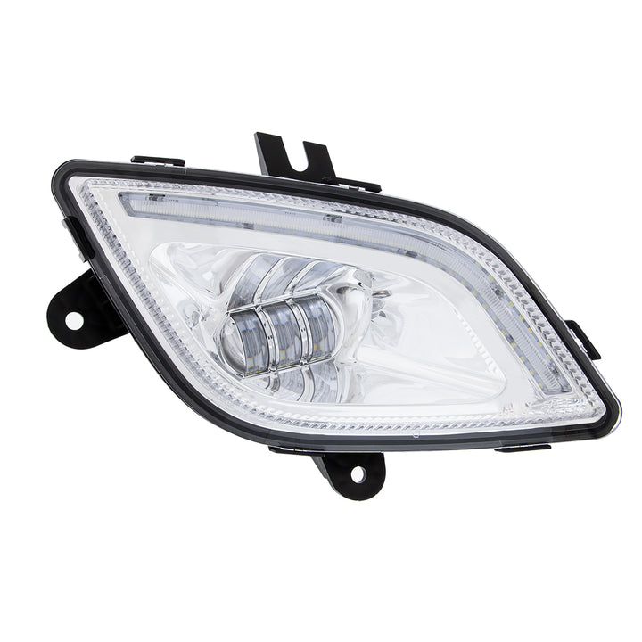 34 LED Chrome Fog Light With LED Light Bar For 2018-2024 Freightliner Cascadia - Passenger