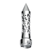 M30X3.5 Thread-On Daytona Style Spike Gearshift Knob With 13/15/18 Speed Adapter - Chrome/Vertical
