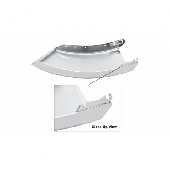 29.92" Chrome Bumper End For Freightliner M2 (106) - Passenger