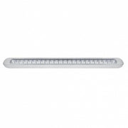 23 LED 17-1/4" Reflector Turn Signal Light Bar With Bezel - Amber LED/Clear Lens