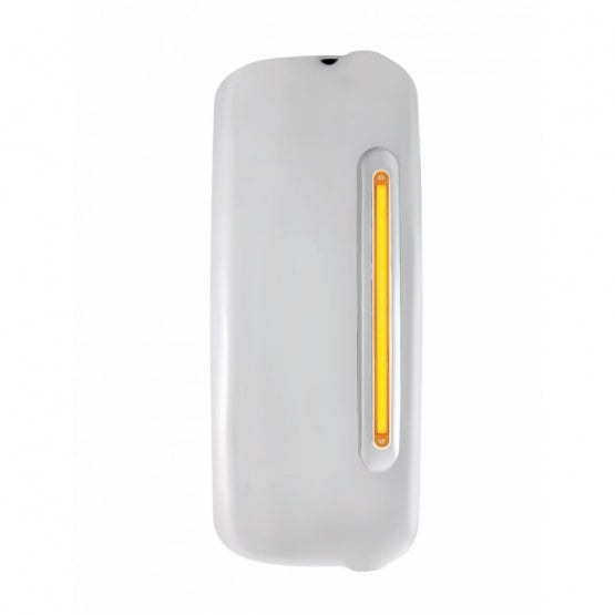 Mirror Cover With 24 Amber LED 12" GloLight For 2005+ Freightliner Century/Columbia- Passenger-Amber Lens