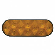 10 LED 6" Oval Turn Signal Light - Amber LED/Amber Lens