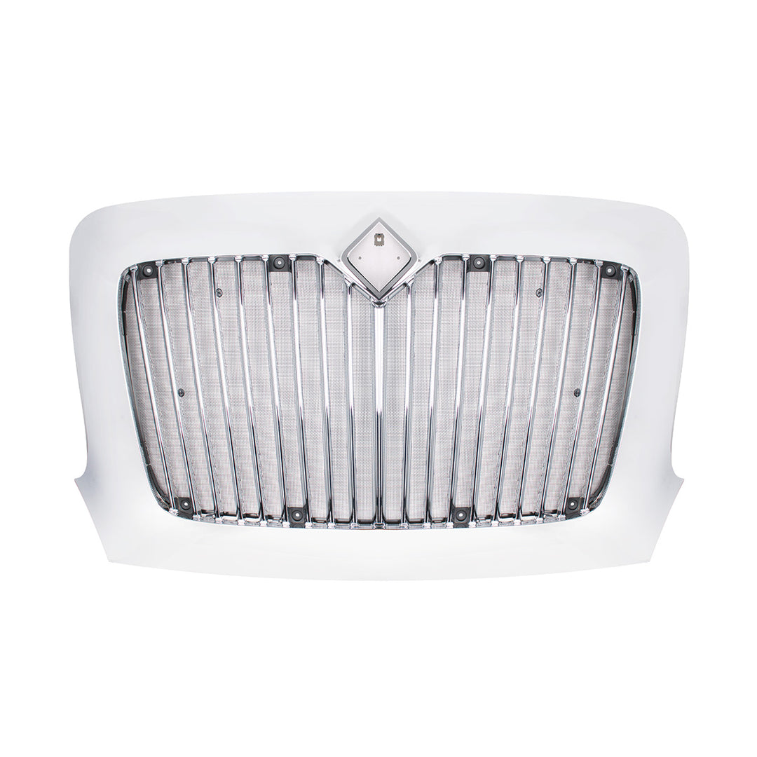 Chrome Grille With Bug Screen For 2002+ International Transtar