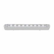 10 LED 9" Auxiliary Light Bar With Bezel - White LED/Clear Lens