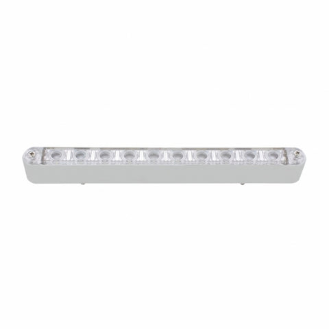 10 LED 9" Auxiliary Light Bar With Bezel - White LED/Clear Lens