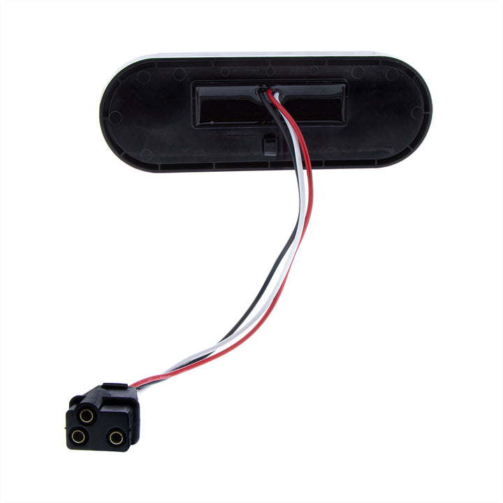 22 LED 6" Oval Abyss Light (Stop, Turn &amp; Tail) - Red LED/Red Lens