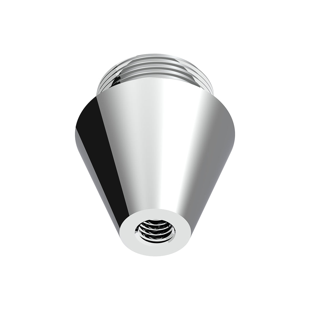 Chrome Aluminum M30X3.5 Male To 3/8"-16 Female Beer Tap Adapter