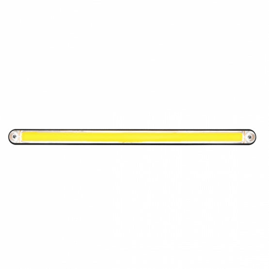 24 LED 12" GloLight Bar With Black Housing - Amber LED/Clear Lens