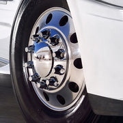 Dome Axle Cover Combo Kit With 33mm Standard Thread-On Nut Covers & Nut Cover Tool - Chrome