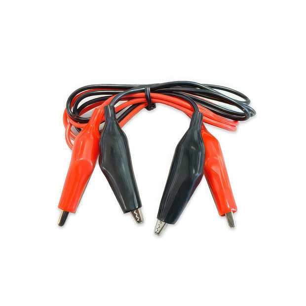 10 Amp Alligator Test Clips w/ 36" Vinyl Leads & Boots, 1Red/1Black 1 Set.