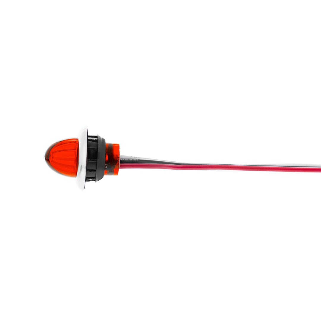 4 LED Dual Function 3/4" Mini Watermelon Light (Clearance/Marker) - Red LED/Red Lens