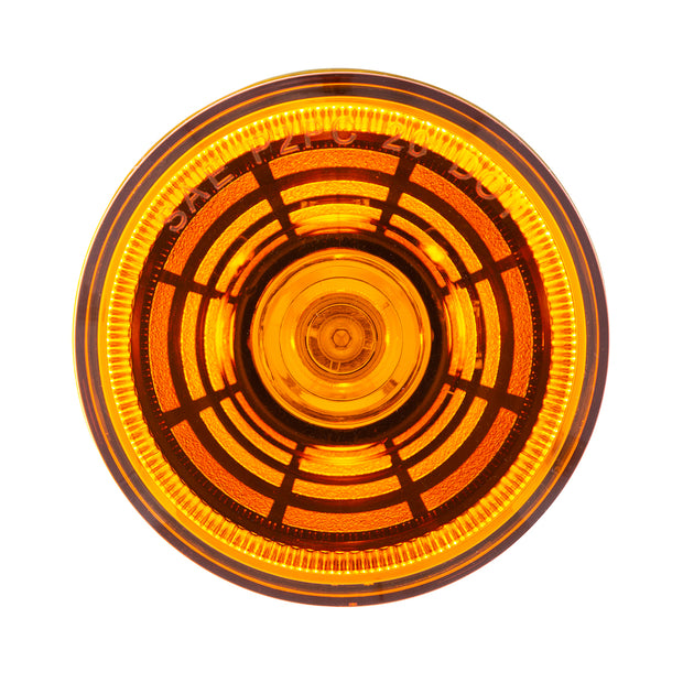 4 LED 2-1/2" Round Abyss Light (Clearance/Marker) - Amber LED/Amber Lens