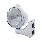 Stainless Steel Guide 682-C Headlight 6014 & Dual Mode LED Signal - Clear Lens