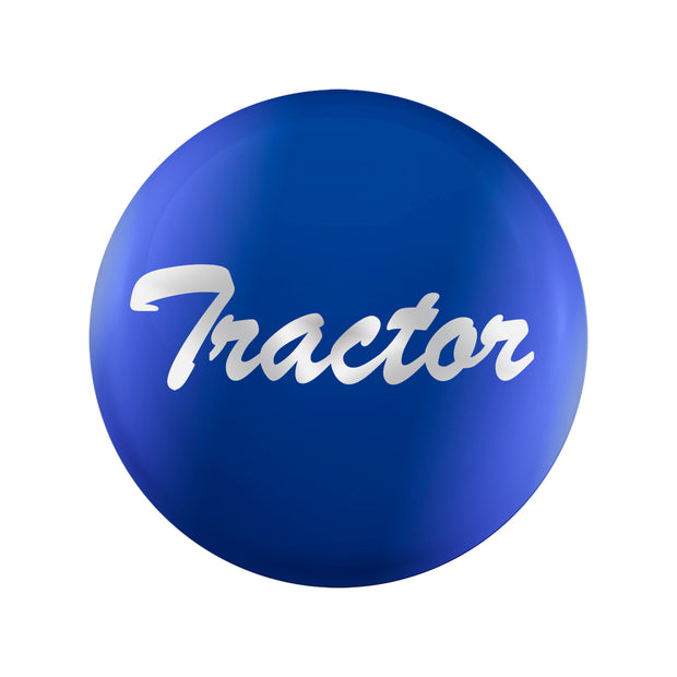 "Tractor" Glossy Air Valve Knob Candy Color Sticker - Indigo Blue