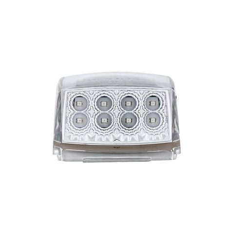 17 LED Reflector Square Cab Light - Amber LED/Clear Lens