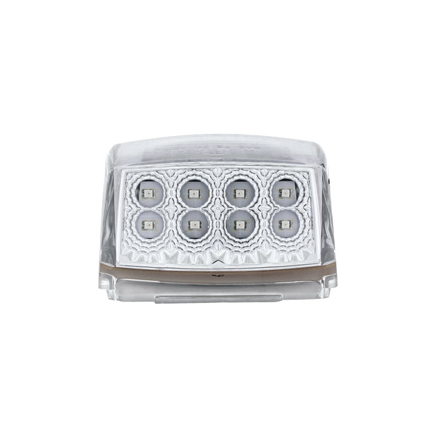 17 LED Reflector Square Cab Light - Amber LED/Clear Lens