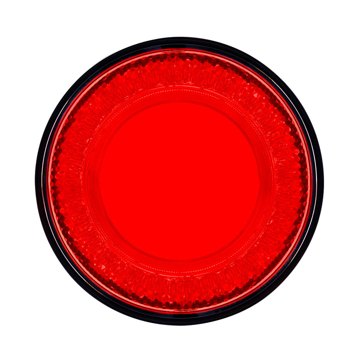 24 LED 4" Round Mirage Light (Stop, Turn &amp; Tail) - Red LED/Red Lens United Pacific 36652