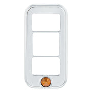 Rocker Switch Cover With 3 Openings & Copper Crystal For Freightliner (3-Pack)