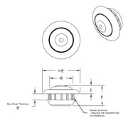LED Dual Function ArcBlast 3/4" Mini Light (Clearance/Marker) - Red LED/Clear Lens