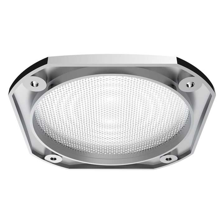 Chrome 4-1/2" Square Speaker Cover For International 9900 (1999-2017), 9400/9300/9200 (1997-2010)