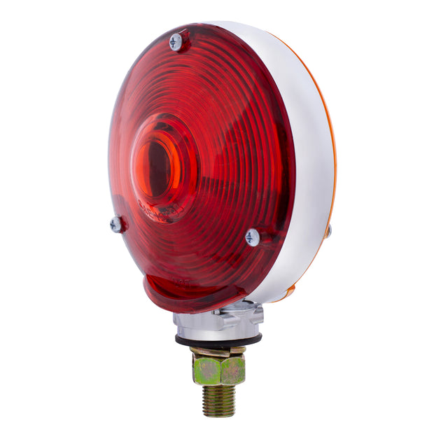 Double Face Turn Signal Light With 1156 Bulb - Amber & Red Lens