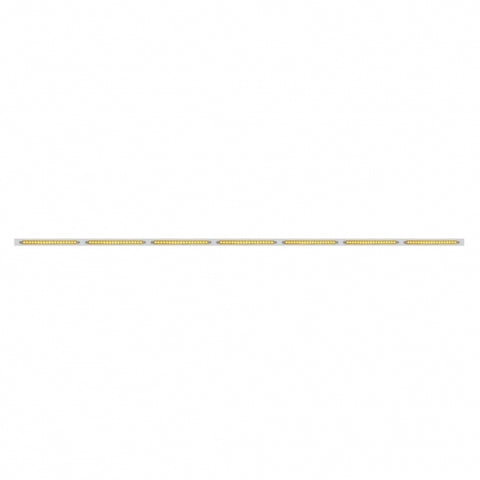 94" Stainless Steel Light Bracket With 7X 19 LED 12" Reflector Light Bars - Amber LED/Clear Lens