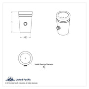 Mini Toggle Switch Extension With Clear Crystal For Kenworth (Card of 3)