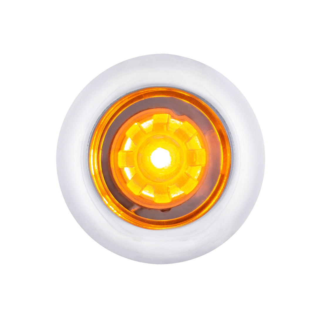 LED Dual Function ArcBlast 3/4" Mini Light (Clearance/Marker) - Amber LED/Clear Lens