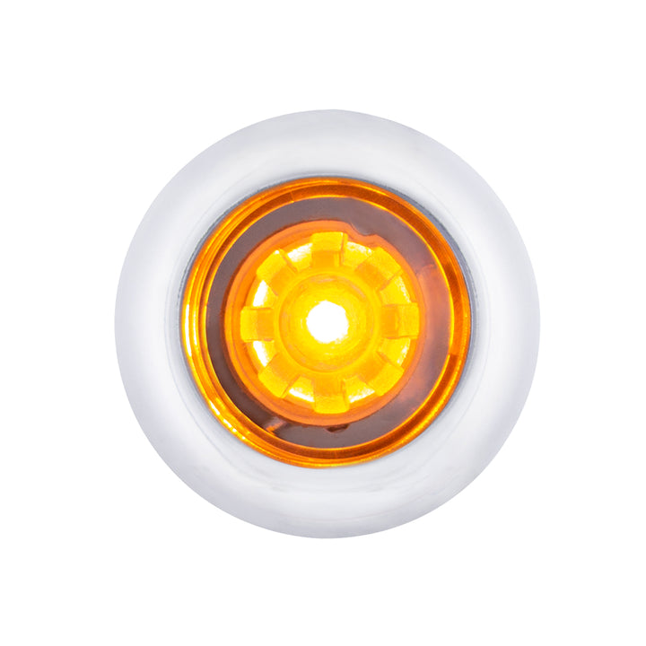 LED Dual Function ArcBlast 3/4" Mini Light (Clearance/Marker) - Amber LED/Clear Lens