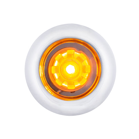 LED Dual Function ArcBlast 3/4" Mini Light (Clearance/Marker) - Amber LED/Clear Lens