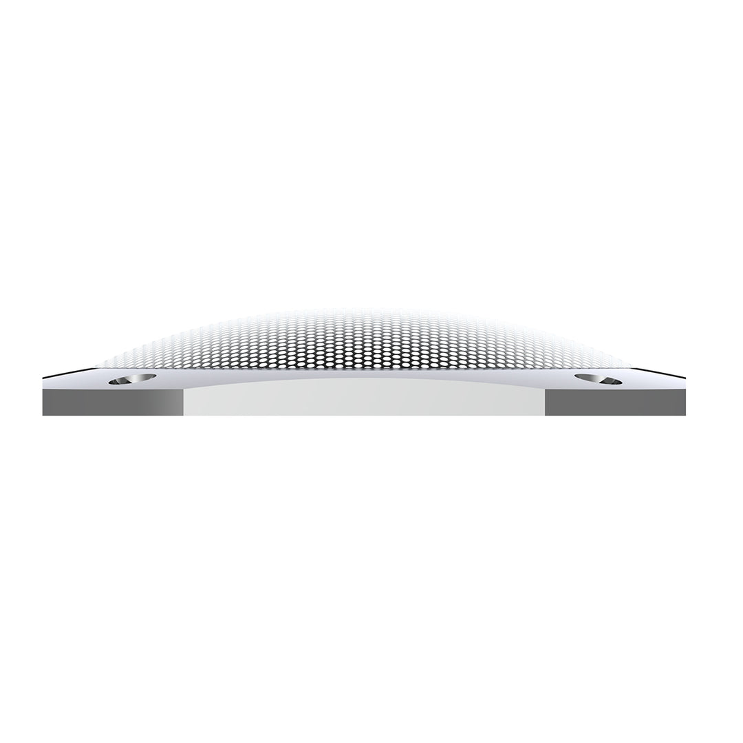 Chrome 4-1/2" Square Speaker Cover For International 9900 (1999-2017), 9400/9300/9200 (1997-2010)