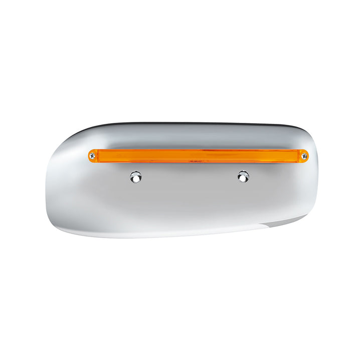 24 LED GloLight Rear Headlight Housing Cover For 2008-2023 Peterbilt 389 (Passenger)- Amber LED/Lens