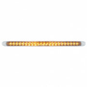23 SMD LED 17-1/4" Reflector Turn Signal Light Bar Only - Amber LED/Clear Lens