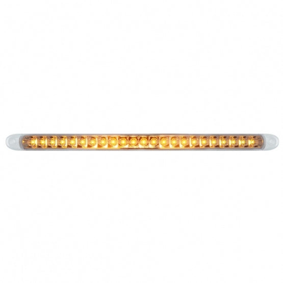 23 SMD LED 17-1/4" Reflector Turn Signal Light Bar Only - Amber LED/Clear Lens
