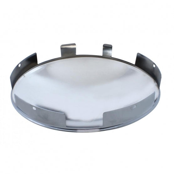 6 Uneven Stainless Steel Dome Front Hubcap - 1" Lip
