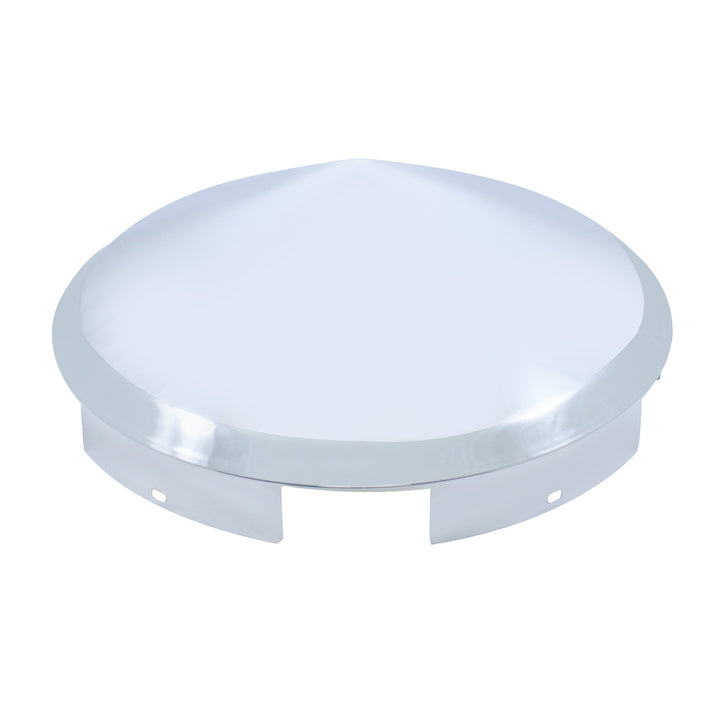 5 Even Notched Chrome Pointed Front Hubcap - 1" Lip