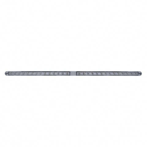 Dual 14 LED 12" Light Bars With Bezel - Amber LED/Clear Lens