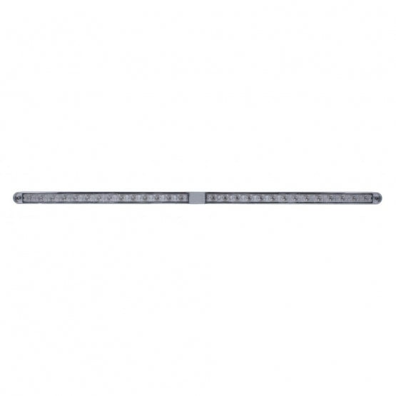 Dual 14 LED 12" Light Bars With Bezel - Amber LED/Clear Lens