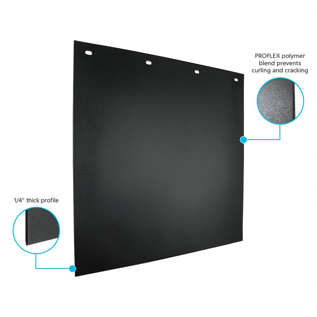 24" X 24" Black PROFLEX Mud Flap